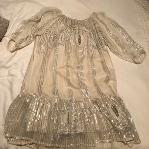 Anthropologie Carolina K Gold Dress